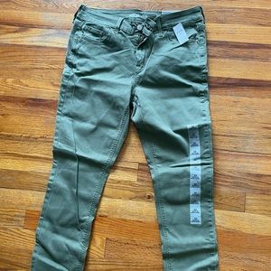 Old navy super skinny mid rise olive green